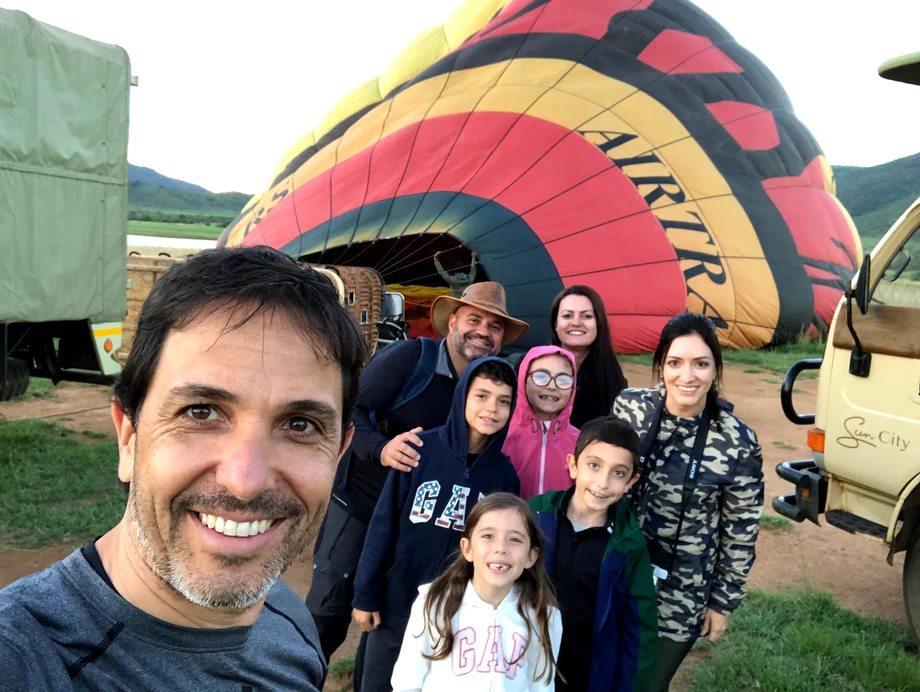 África do Sul com crianças - Safári de balão na reserva de Pilanesberg