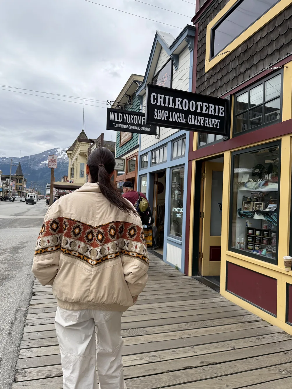 Rua do centro histórico de Skagway