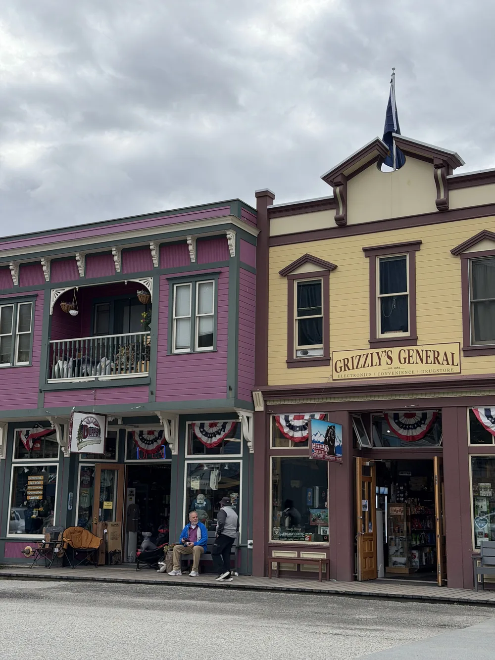 Edifícios da época da corrida do ouro em Skagway